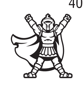 Warrior spirit mark, one color black arms raised variant, cell 40