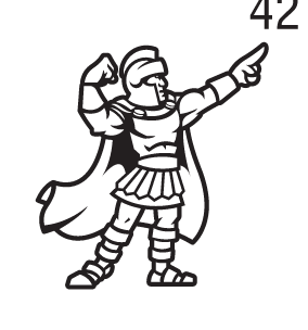 Warrior spirit mark, one color black pointing variant, cell 42