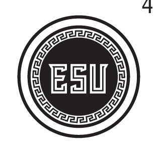 ESU seal spirit mark, one color black variant, cell 48