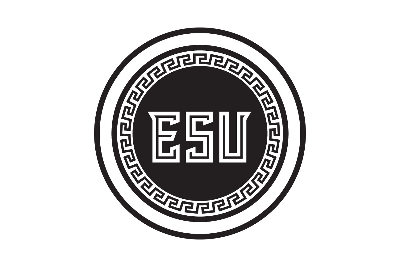 ESU seal spirit mark, one color black variant, cell 48