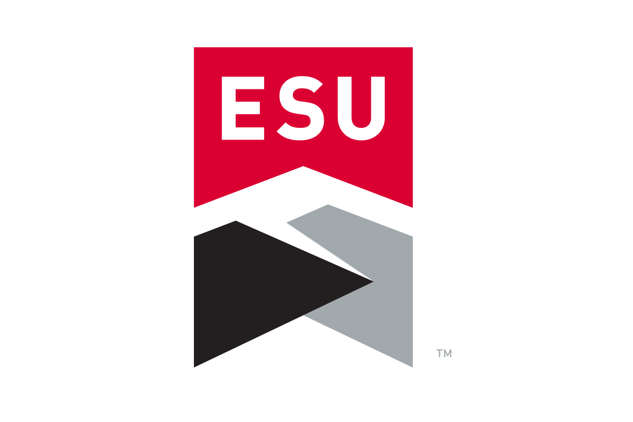 ESU lettermark, full color variant, cell 72