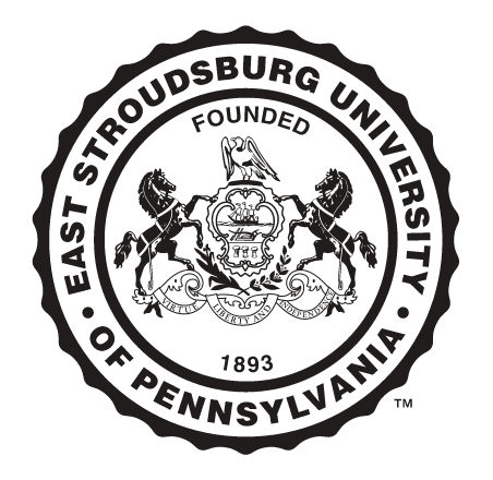 East Stroudsburg University seal, full color variant, cell 75