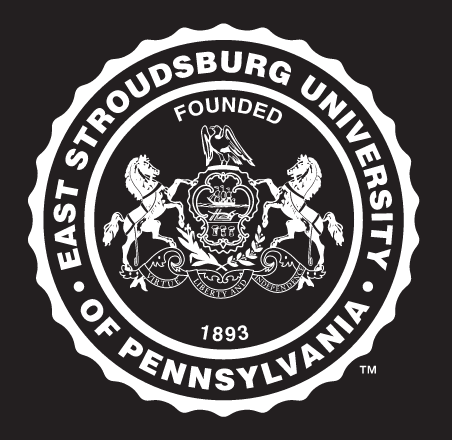 East Stroudsburg University seal, full color, reverse variant, cell 77