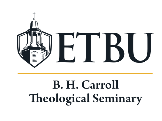 ETBU Stacked Seminary Lockup, black variant, cell 124