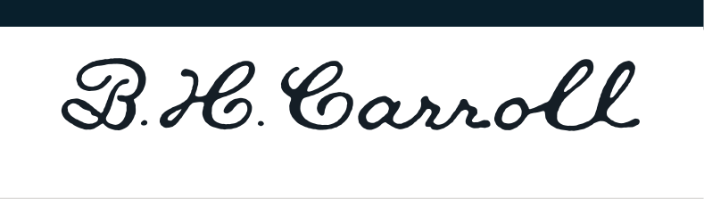 B. H. Carroll Theological Seminary, gold/navy wordmark variant, cell 132