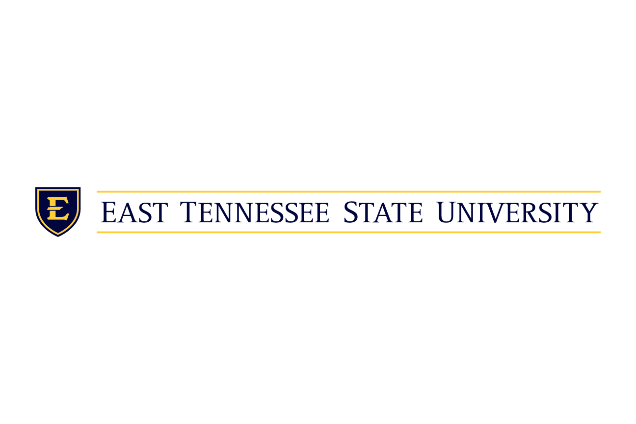 ETSU academic mark, horizontal blue/gold variant, cell 24