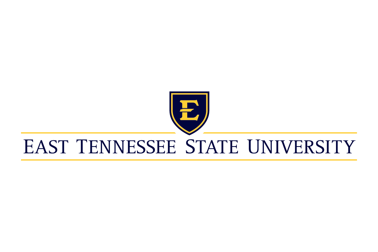 ETSU academic mark, stacked blue/gold variant, cell 28