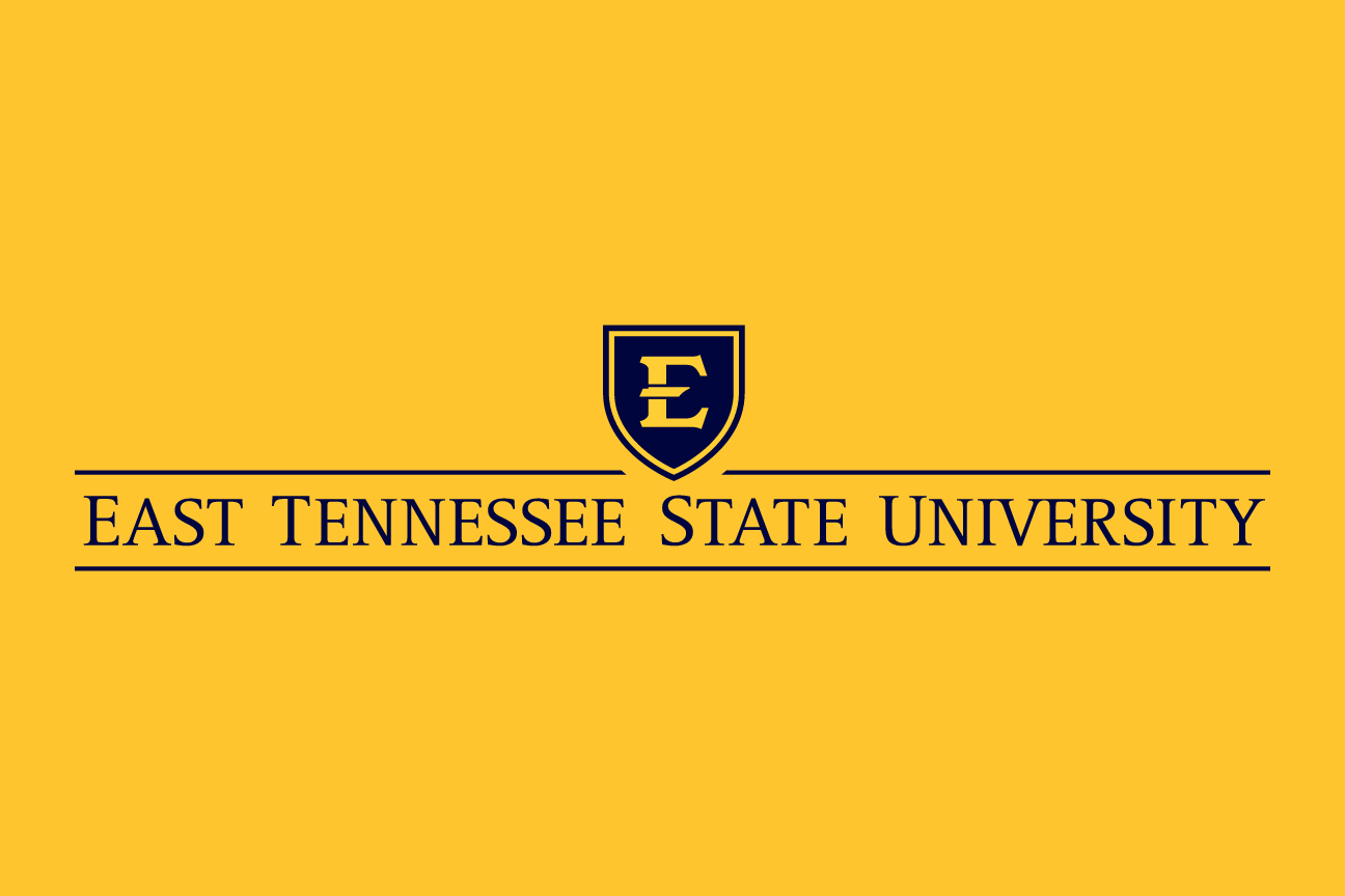 ETSU academic mark, stacked blue on gold variant, cell 30