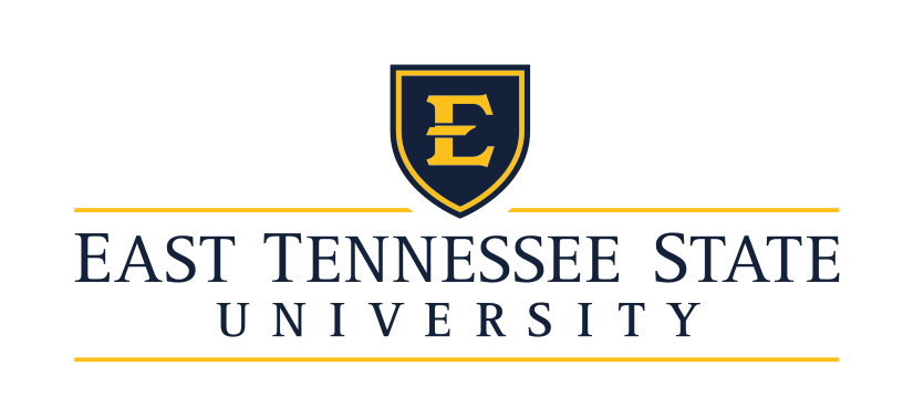 lettermark shield with full university wordmark, gold on navy variant, cell 9