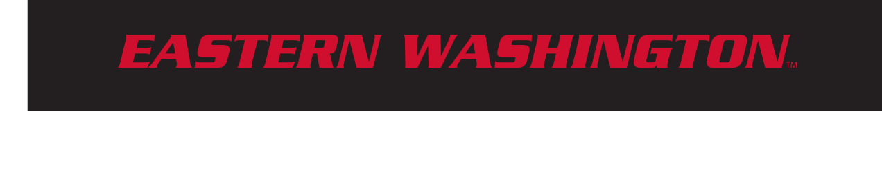 EASTERN WASHINGTON wordmark, black background variant, cell 33