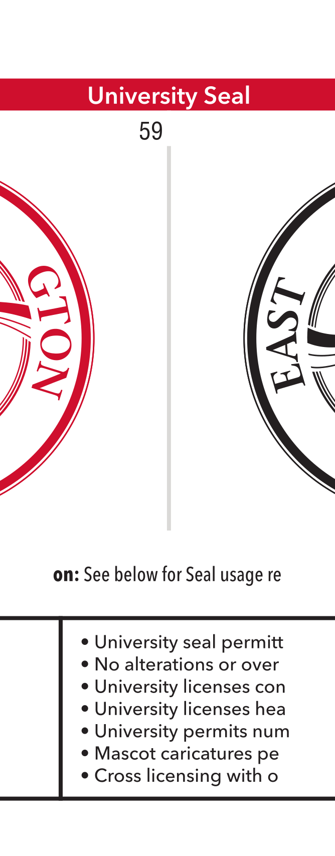 EW eagle head with wordmark, color, long horizontal variant, cell 57