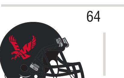 Helmet mark, black helmet, left view variant, cell 64