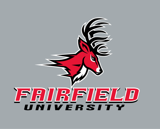 Fairfield University logo, full color on light gray variant, cell 2