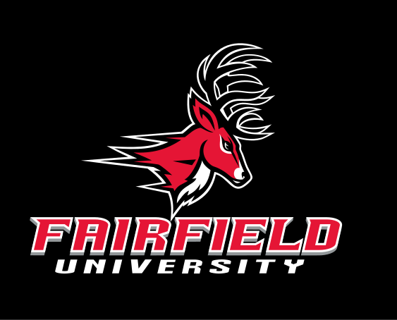 Fairfield University logo, full color on black variant, cell 3