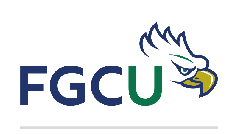 primary logo, full color FGCU lockup variant, cell 9