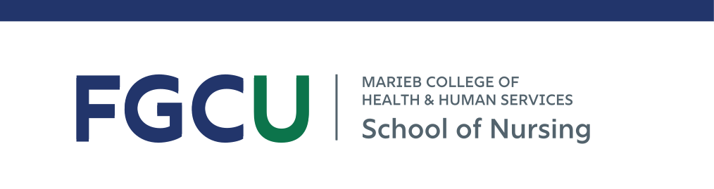 secondary logo, full color horizontal Nursing variant, cell 25