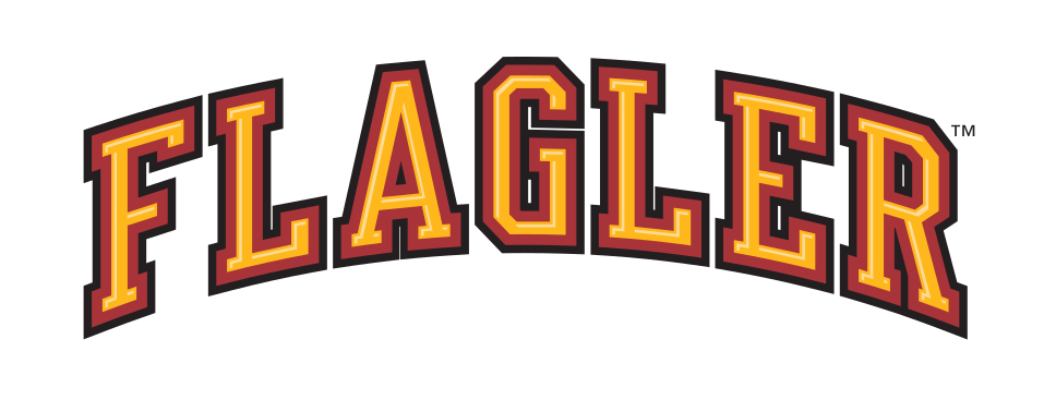 Flagler wordmark, color with white stroke variant, cell 12