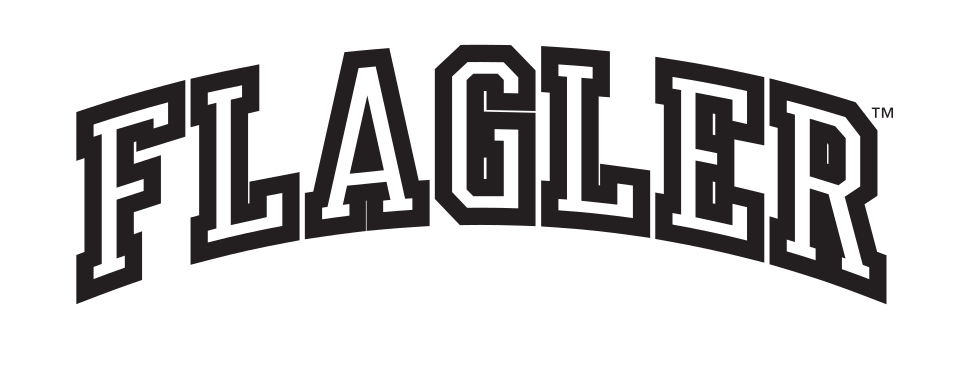 Flagler wordmark, black and white variant, cell 15