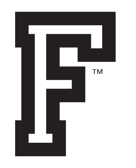 F lettermark, white, black variant, cell 23
