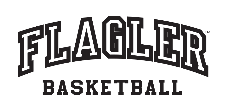 Flagler Basketball sport logo, white, black text variant, cell 35