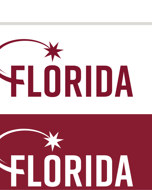 Florida Tech University Logo, horizontal black/gold variant, cell 5