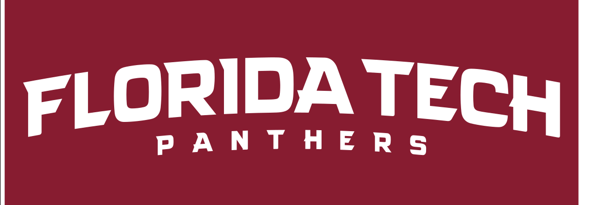 Athletic Wordmark, white and black on maroon variant, cell 31