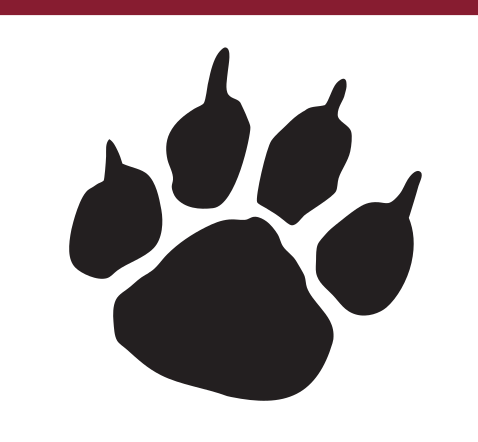 Paw Print Mark, black on white variant, cell 46