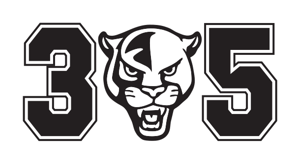 305 with mascot head, black/white variant, cell 22