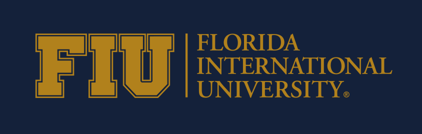 FIU institutional mark, horizontal gold variant, cell 34