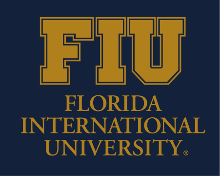 FIU institutional mark, stacked gold variant, cell 38
