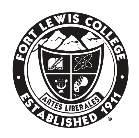 Fort Lewis College seal, black/white variant, cell 78