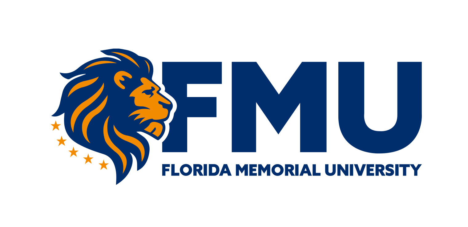 Florida Memorial University logo with FMU, color variant, cell 4
