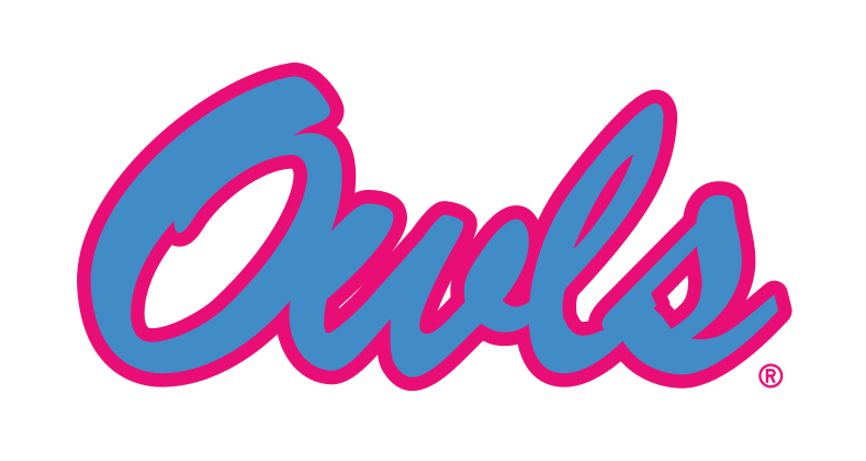 Owls script, pink and blue variant, cell 49