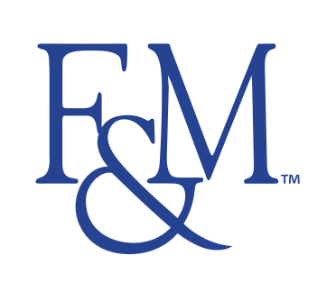 F&M lettermark, blue/black variant, cell 11
