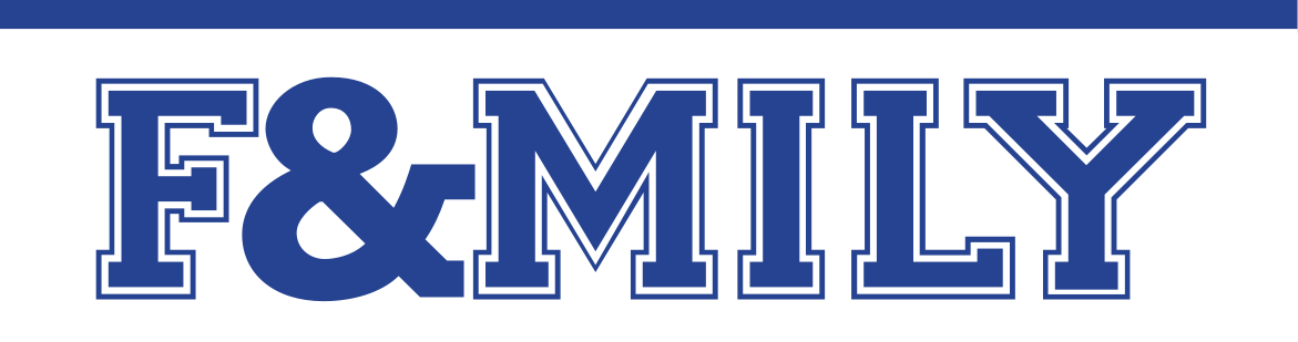 F&MILY wordmark, solid blue variant, cell 70