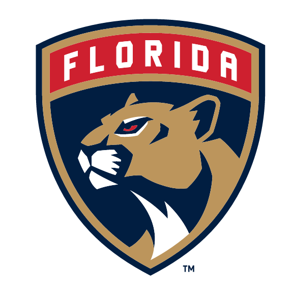 Florida Panthers primary logo, full color on white variant