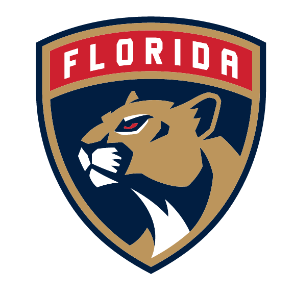 Florida Panthers primary logo, full color on white variant