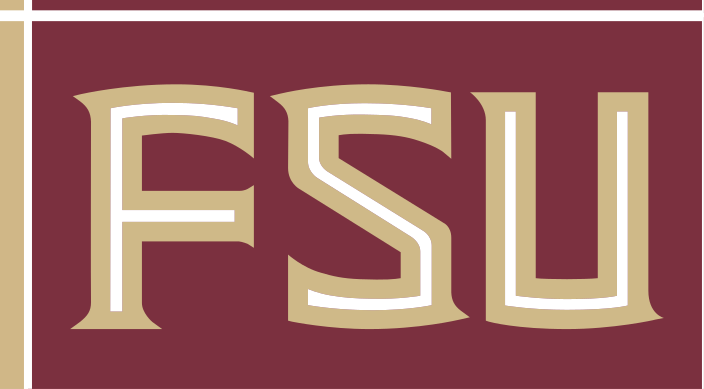FSU lettermark, garnet/gold on garnet variant, cell 9