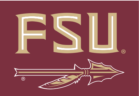 FSU lettermark with spear, gold on garnet variant, cell 39
