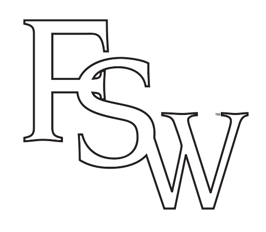 FSW lettermark, black outline variant, cell 26