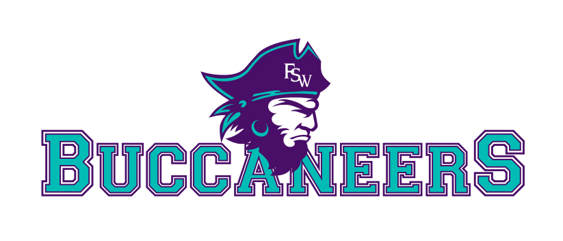 mascot head and Buccaneers wordmark, full color variant, cell 28