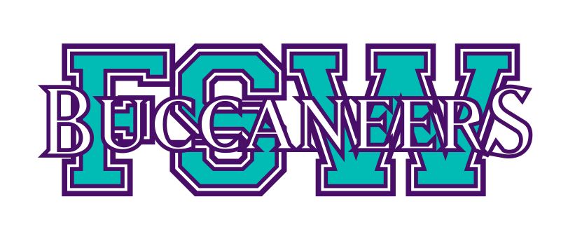 FSW Buccaneers wordmark, full color variant, cell 32
