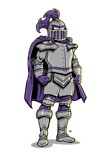 Full Paladin Mascot, purple and gray variant, cell 6