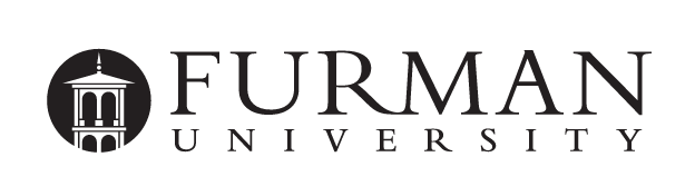 Furman University logo, one color black variant