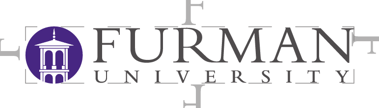 Furman University logo, clear space example variant