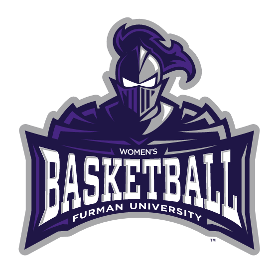 Paladin logo, three color, women's basketball variant