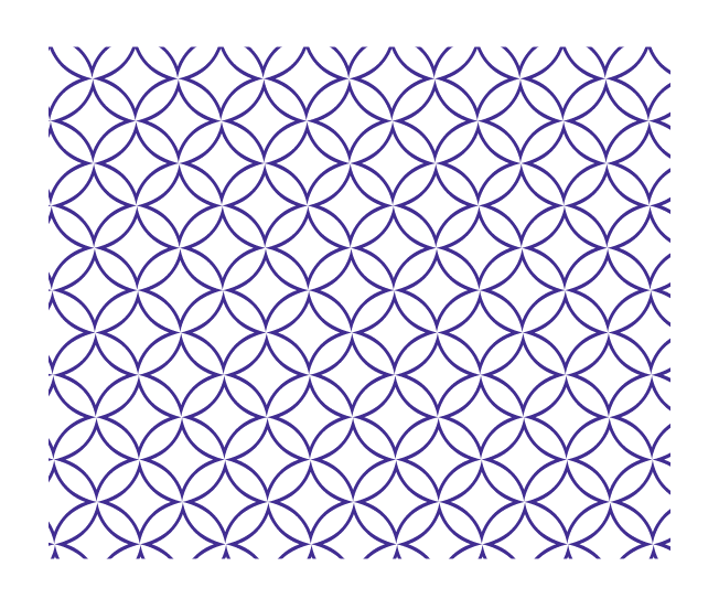 diamond circles pattern, purple variant