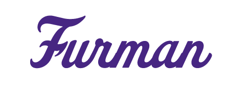 Furman wordmark, Fenway Park script, purple variant