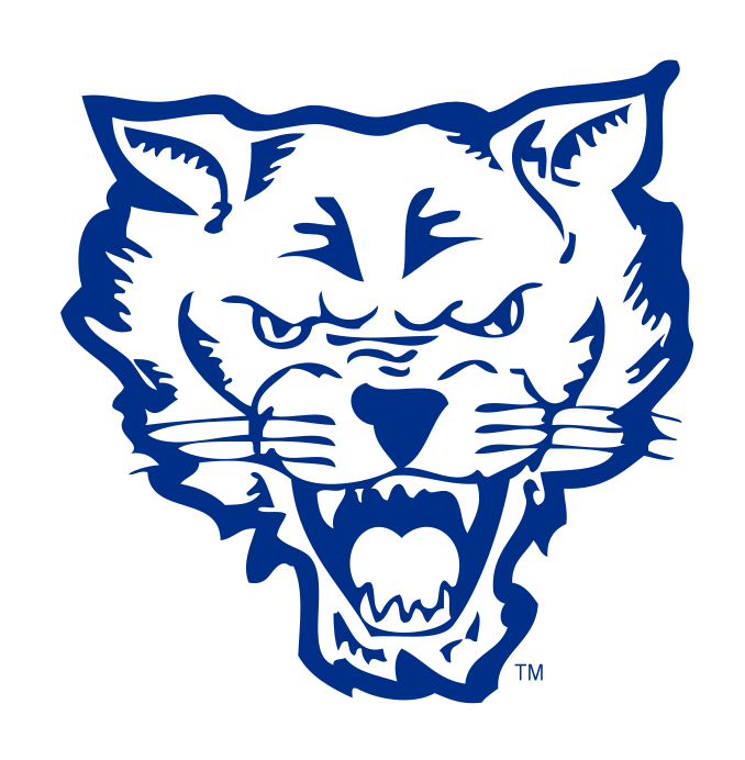 Wildcat head, blue outline variant, cell 84