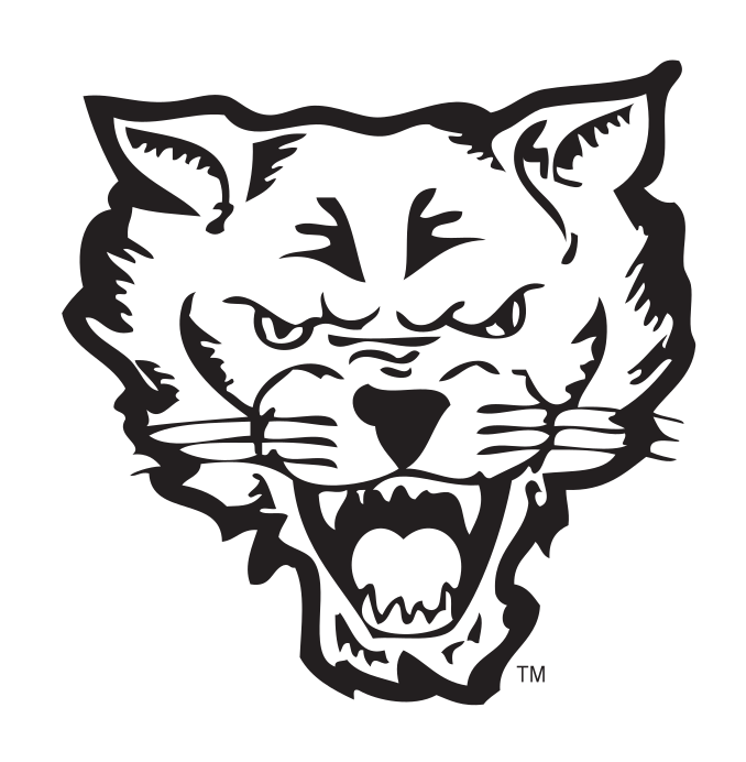 Wildcat head, black outline variant, cell 85